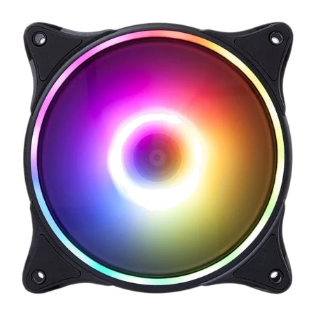 ventilador de caja para pc con iluminación direccionable y aspas translúcidas argb-n-18 120mm