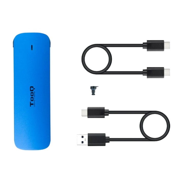 TOOQ Alumínium USB-C-ház M.2 NVMe SSD-hez TQE-2201 10GBPS