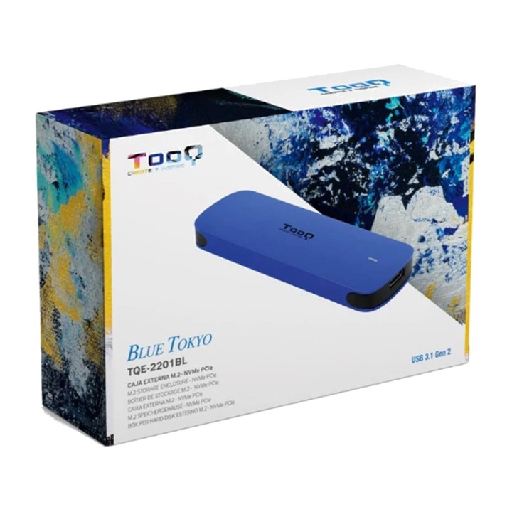 TOOQ Hliníkový externý box USB-C pre SSD M.2 NVMe TQE-2201