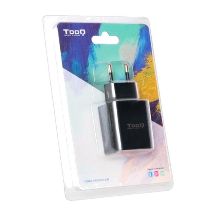 TOOQ Caricatore rapido da parete con porta USB-C PD