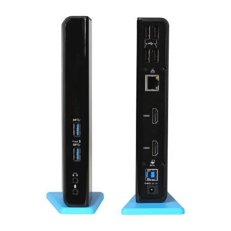 docking station universale usb 3.0 con doppia hdmi, rete e audio u3dualhdmidock
