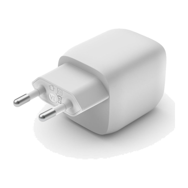 BELKIN Chargeur mural GaN avec deux ports USB-C WCH011VF 45W