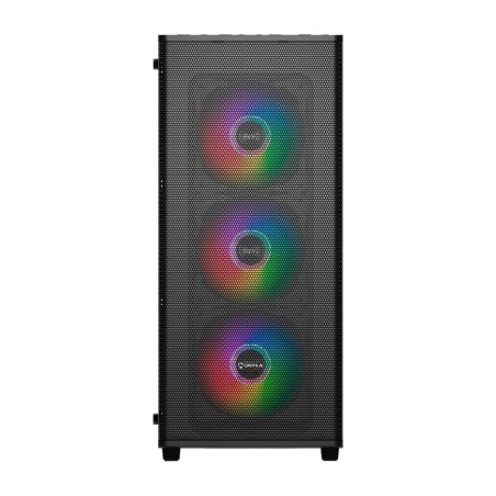 gaming-pc-gehäuse im midi-tower-format mit gehärtetem glas und argb-beleuchtung mir-100-atx