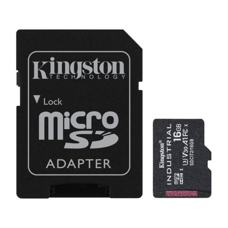 tarjeta de memoria microsdhc industrial con adaptador sd pslc 16gb a1 c10