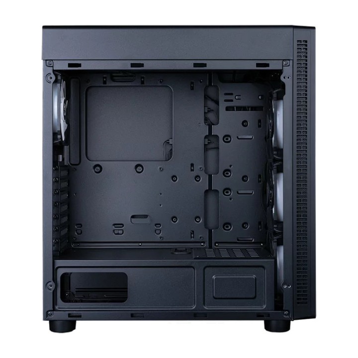 HIDITEC Herní skříň PC semi-tower ATX s tvrzeným sklem, 4
