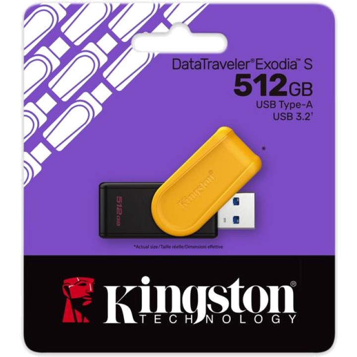 KINGSTON Clé USB DATATRAVELER-EXODIA-S 512GB 3.2