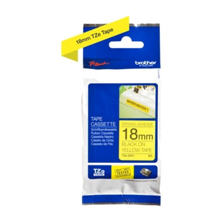 BROTHER Cinta de etiquetas laminada extra adhesiva