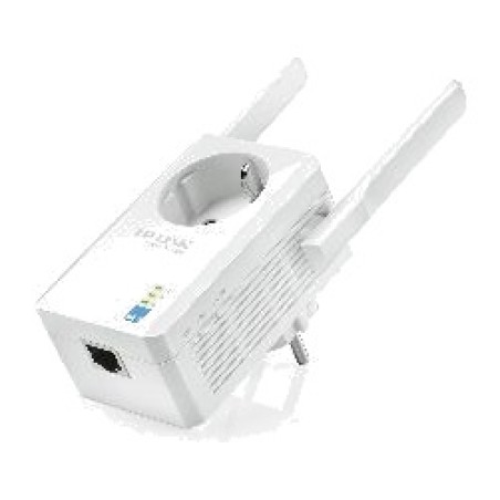 wifi 4-repeater mit durchgangssteckdose und 2 antennen n300 2,4ghz