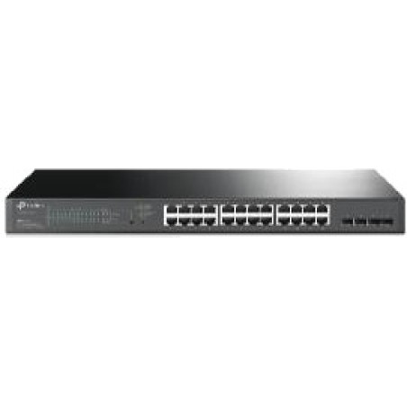 24-port gigabit managed poe+ rack switch omada l2+ 4x-sfp 250w