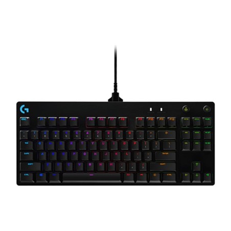 compact wired gaming mechanical keyboard in spanish pro-mechanical tkl qwerty-es