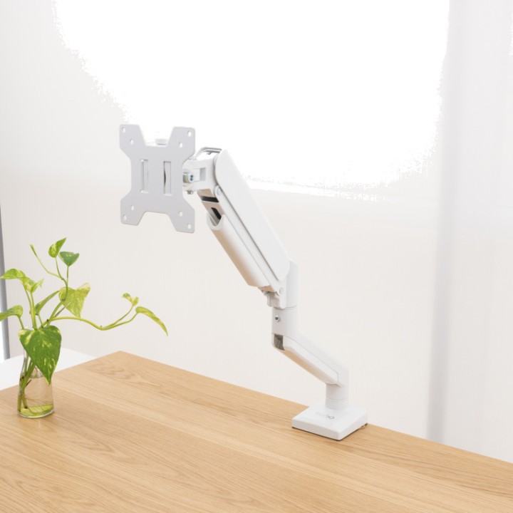 TOOQ Monitor mount with gas arm and desk clamp DB1334TNR