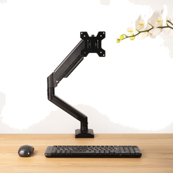 TOOQ Monitor mount with gas arm and desk clamp DB1334TNR