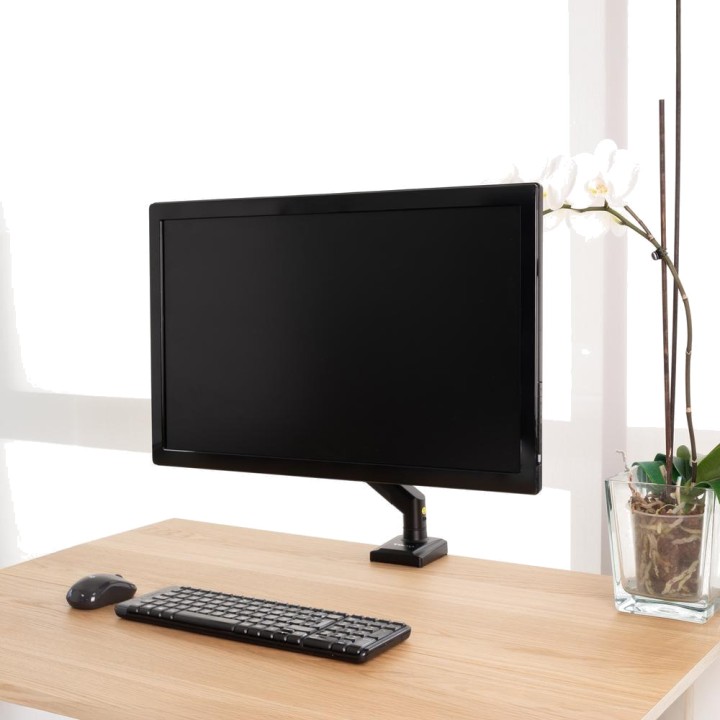 TOOQ Monitor mount with gas arm and desk clamp DB1334TNR