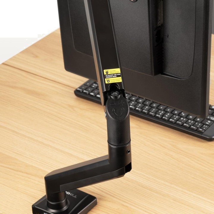 TOOQ Monitorhalterung mit Gasdruckfederarm und