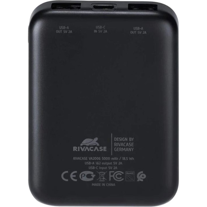 RIVACASE Erittäin kompakti varavirtalähde VA2006 5000MAH