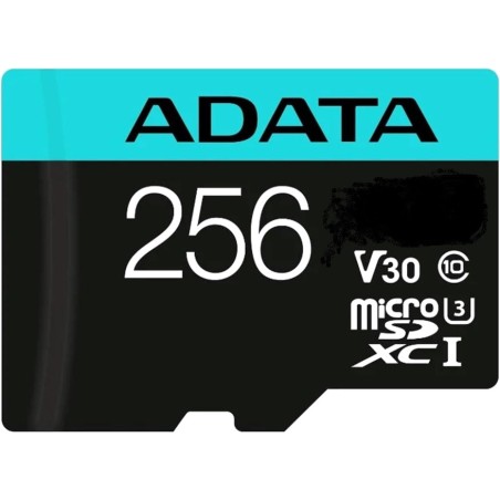carte mémoire microsdxc avec adaptateur sd premier-pro 256gb uhs-i u3 v30 a2