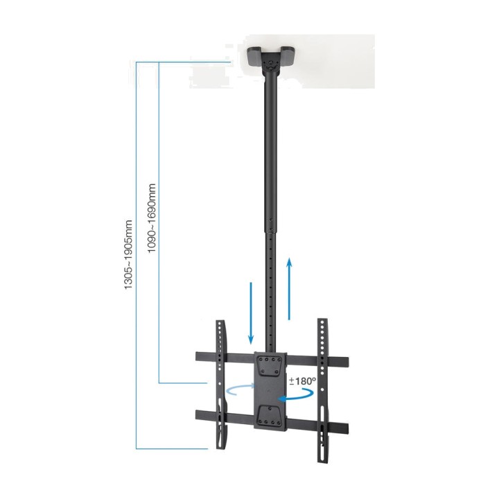 TOOQ Soporte de techo extensible para televisor
