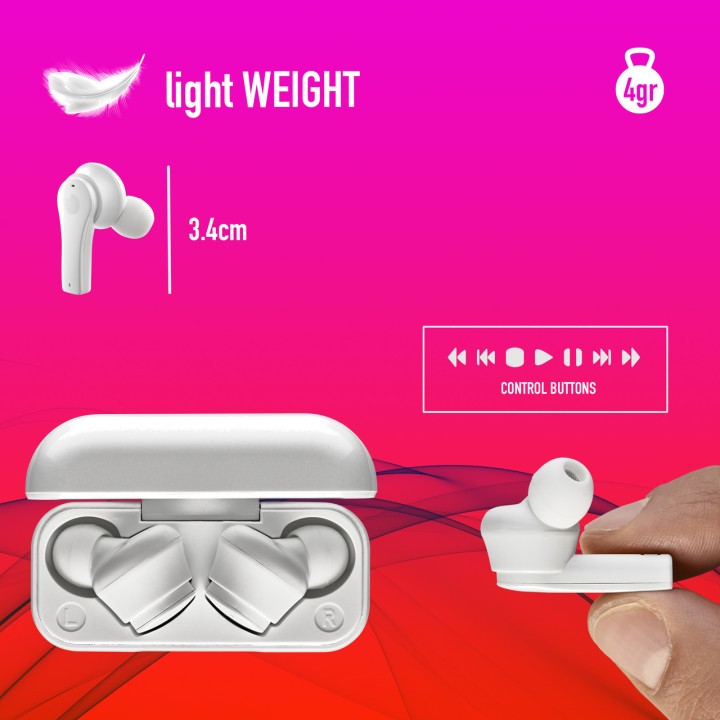 NGS Langattomat Bluetooth 5.1 -kuulokkeet latauskotelolla