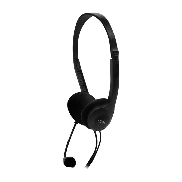 NOX Stereohovedtelefoner med mikrofon og dobbelt jackstik