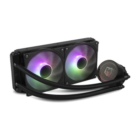 kit de refrigeración líquida aio para cpu hummer-m240 argb 2x120mm
