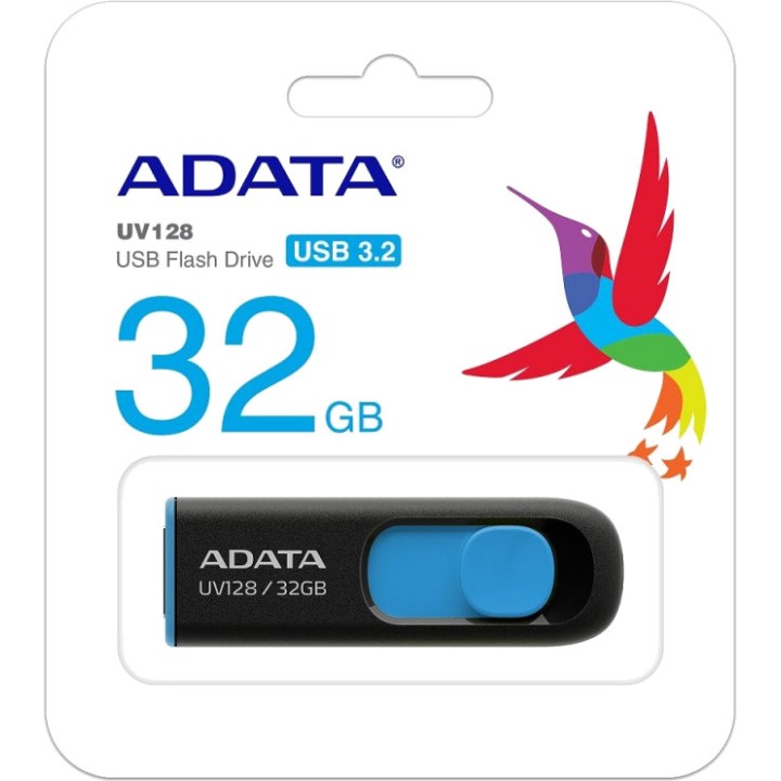 ADATA USB-memória DASHDRIVE-UV128 32GB 3.2 GEN1