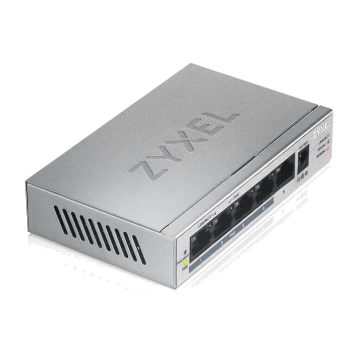 ZYXEL Switch Gigabit non gestito a 5 porte con 4 porte PoE