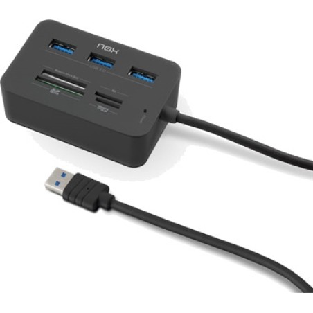 lector de tarjetas con 3 puertos usb 3.0 lite-reader-one