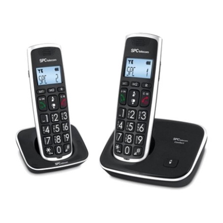 telefono cordless dect con due portatili per anziani comfort-kaiser-duo 7609