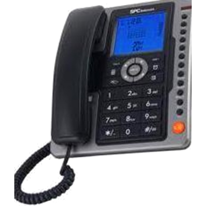 SPC Téléphone fixe avec 7 mémoires directes et fonction