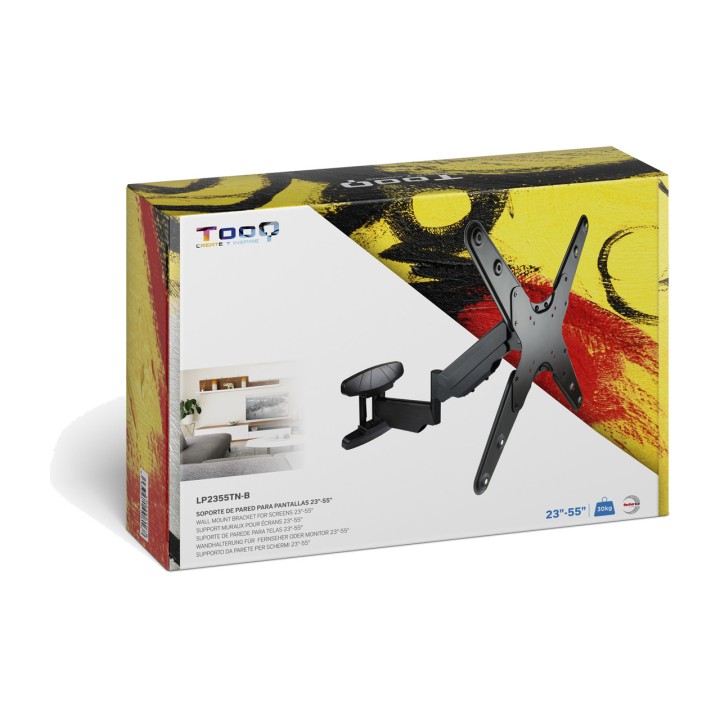 TOOQ Support mural TV orientable et inclinable LP2355TN