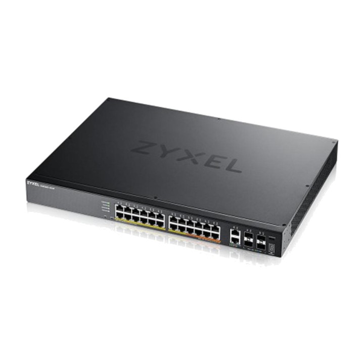 ZYXEL Switch administrable L3 Gigabit PoE 24 ports pour rack