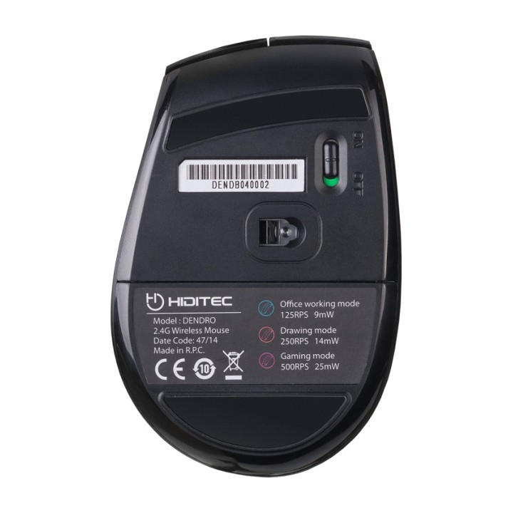 HIDITEC Mouse wireless ergonomico per ufficio DENDRO-A3000