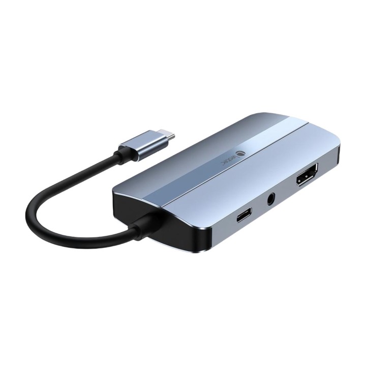 LEOTEC Hub USB-C 7 in 1 con HDMI, VGA e uscita audio LEDS04