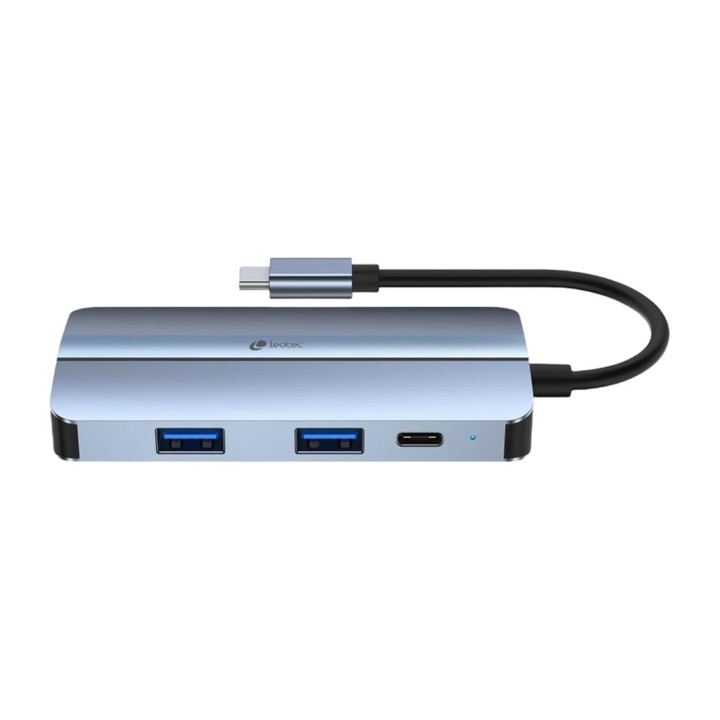 LEOTEC Hub USB-C 7 in 1 con HDMI, VGA e uscita audio LEDS04