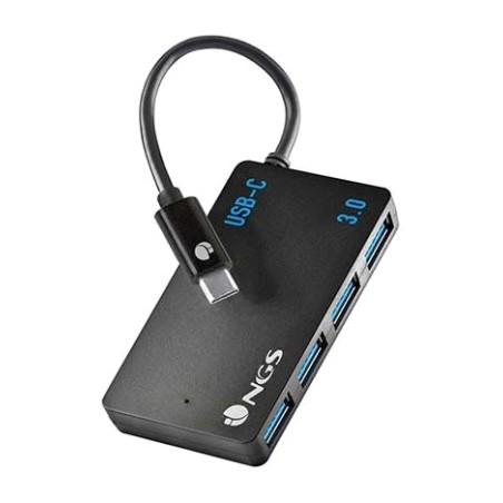 hub usb 3.2 gen 1 a 4 porte con connettore di tipo c wonder-ihub4 5gbps