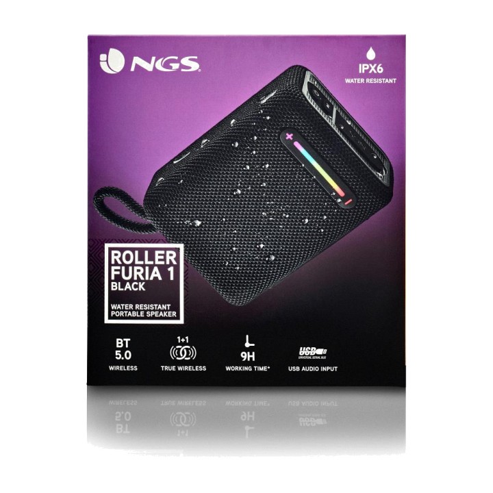 NGS Kannettava Bluetooth-kaiutin 5.0 ROLLER-FURIA-1