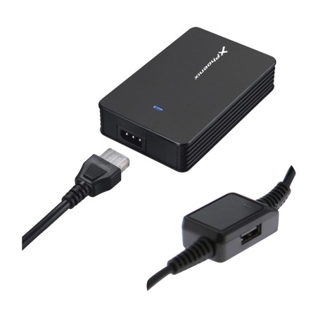 cargador universal automático para portátil con puerto usb y 5 conectores 40w
