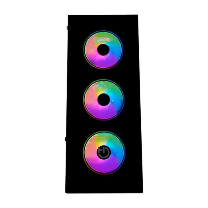 HIDITEC Carcasă gaming ATX pentru PC cu panou frontal și