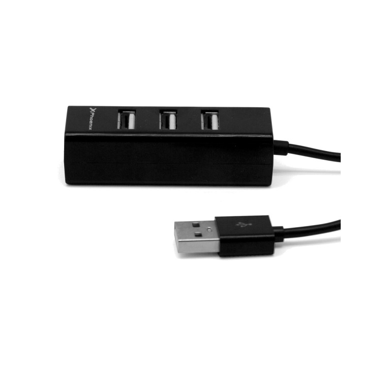 PHOENIX Portable 4-port USB hub with flexible cable 2.0