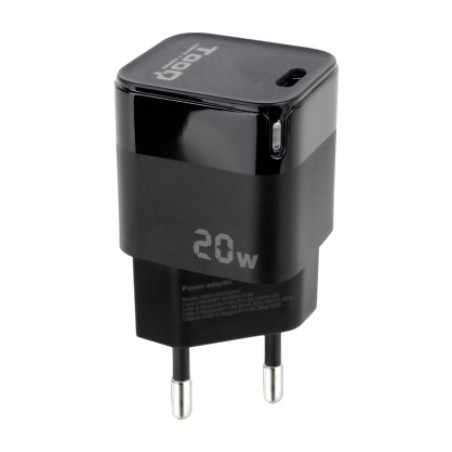 cargador de pared usb-c con power delivery tqwc-pd20 20w