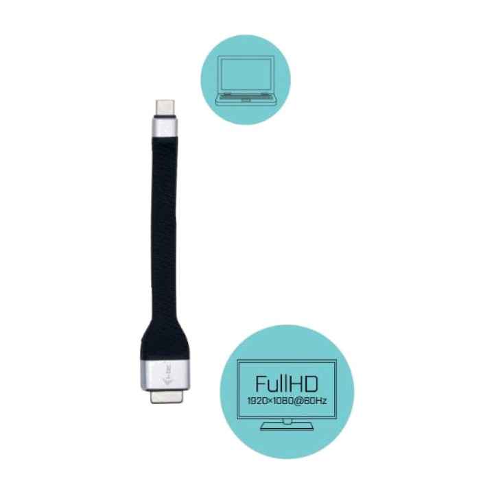 I-TEC USB-C-auf-VGA-Full-HD-Adapter mit flexiblem Kabel