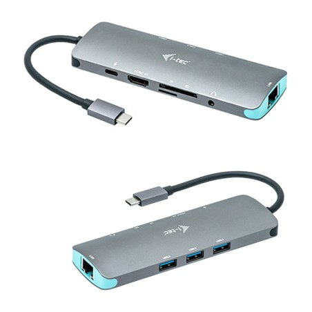 mini usb-c docking station with 4k hdmi, gigabit network and power delivery charging c31nanodocklanpd 100w