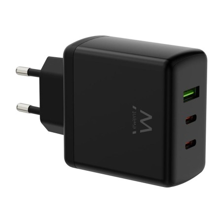 gan-schnellladegerät für die steckdose ew1331 65w 2xusb-c 1xusb-a