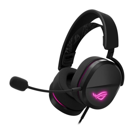 auriculares gaming con cable y micrófono rog pelta core 50mm