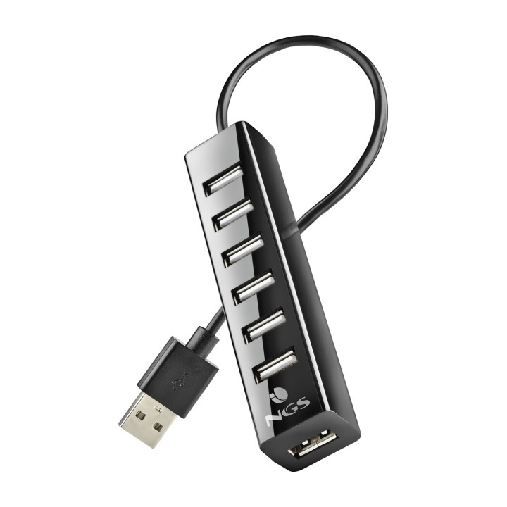 NGS Hub USB 2.0 à 7 ports avec adaptateur secteur IHUB7-TINY