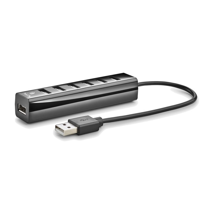 NGS 7-Port-USB-2.0-Hub mit Netzteil IHUB7-TINY 480MBPS