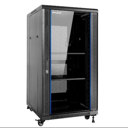 gulvrackskab til servere og netværk 19" 22u 600x600mm pro pho-6622