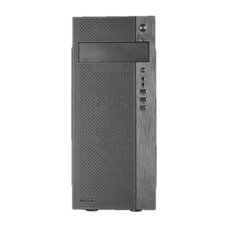 mid-tower pc case with mesh front panel and quiet fan ferrox-ultra-atx