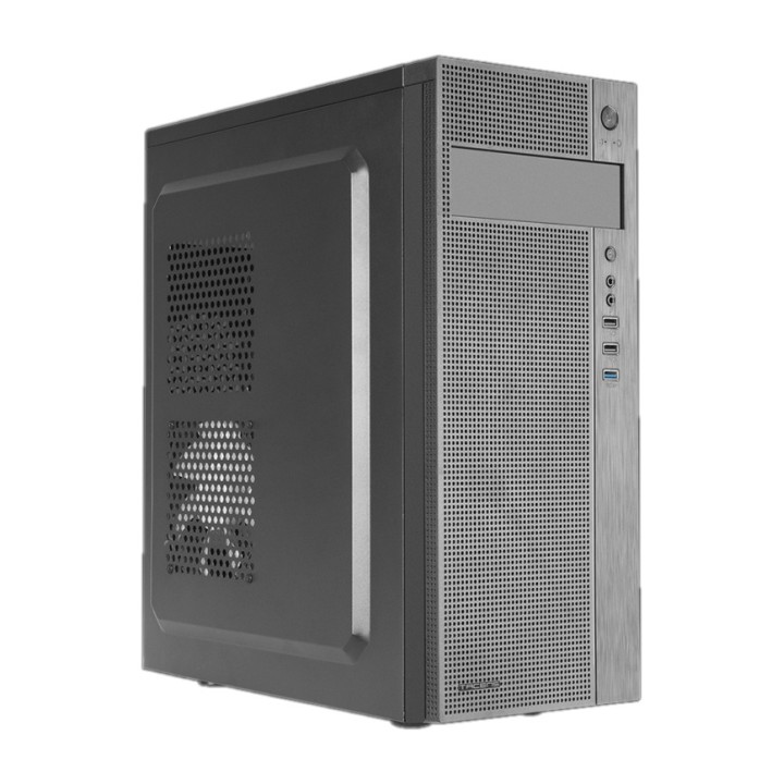 TACENS Mid-tower PC case with mesh front panel and quiet fan