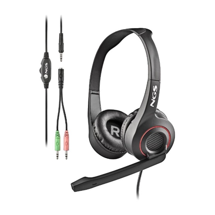 NGS On-ear-koptelefoon met microfoon en 3,5 mm-aansluiting